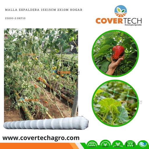 [23200-2.0KF10]  Malla Espaldera 15x15cm 2x10m Hogar
