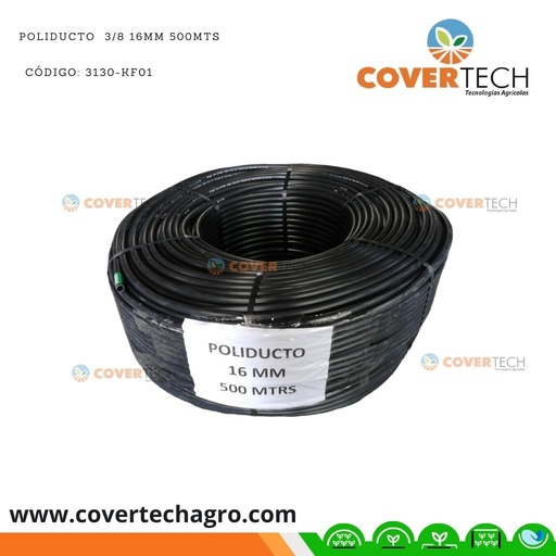 [3130-KF01] Riego - Poliducto 16mm (3/8") 500mts Potable
