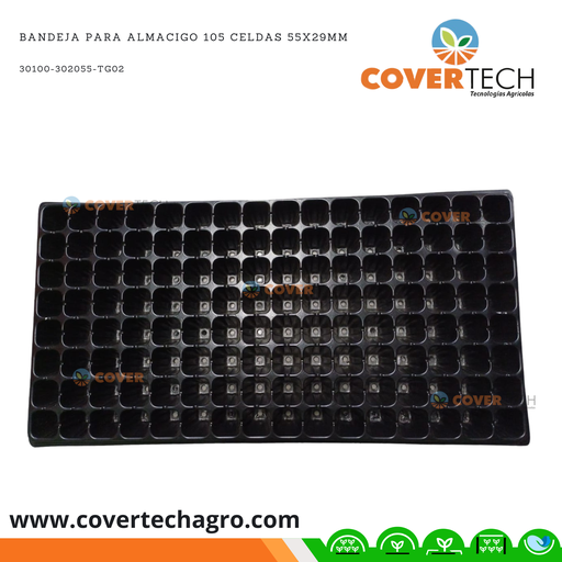 [302055-TG02] Bandeja para almacigo 105 celdas 55x29mm 155gms