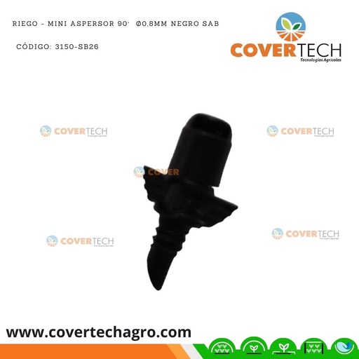 [3150-SB26]  Riego - Mini aspersor 90°  ø0,8mm Negro SAB Italia