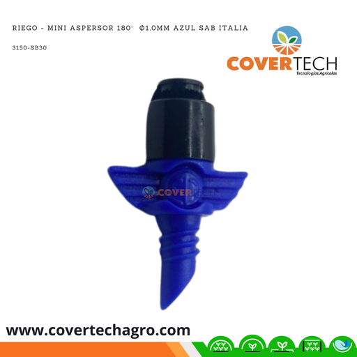 [3150-SB30]  Riego - Mini aspersor 180°  ø1,0mm Azul SAB Italia