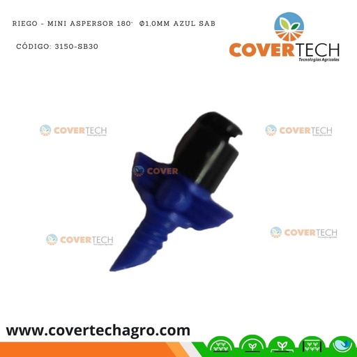 [3150-SB30]  Riego - Mini aspersor 180°  ø1,0mm Azul SAB Italia