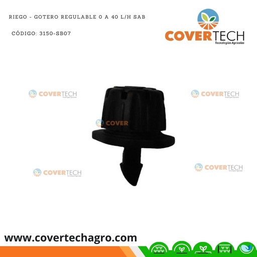 [3150-SB07]  Riego - Gotero regulable 0 a 40 l/h SAB Italia