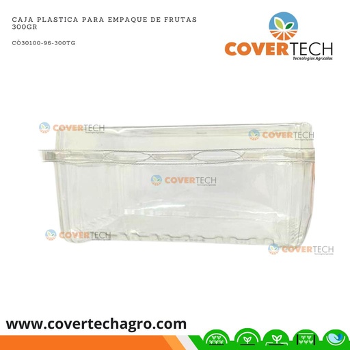 [96-300TG]  Caja plastica para empaque de frutas 300gr