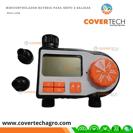 [9510-LC08]  Minicontrolador bateria para grifo 2 salidas