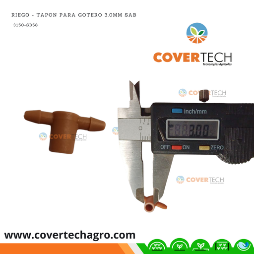 [3150-SB58] Riego - Tapon para gotero 3.0mm SAB Italia