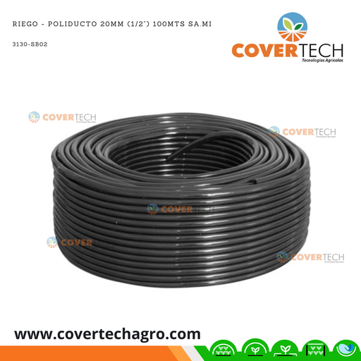 [3130-SB02] Riego - Poliducto 20mm (1/2") 100mts SA.MI Italia