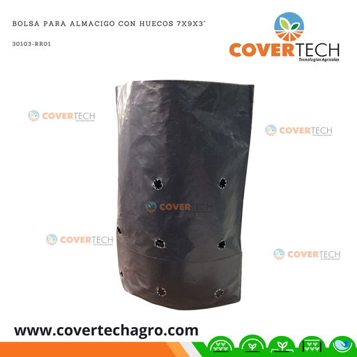 [30103-RR01] Bolsa para almacigo con huecos 7x9x3"