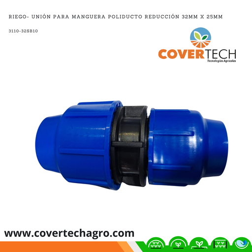 [3110-32SB10] Riego- Unión para manguera poliducto reducción 32mm x 25mm