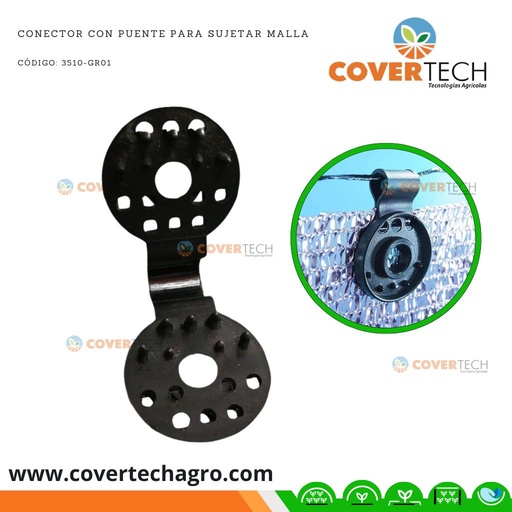 [3510-GR03] Conector en 8 para malla