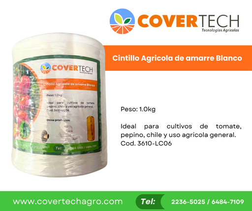 [3610-LC06] Cintillo Agricola de amarre Blanco 1.0kg