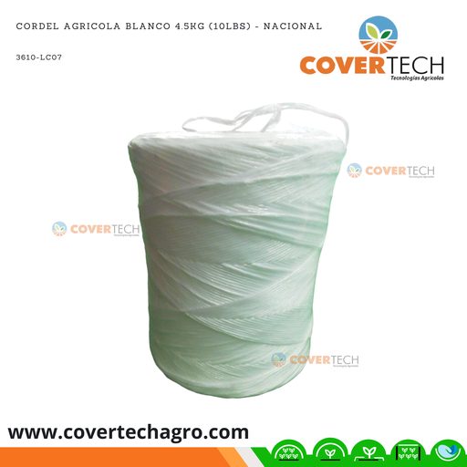 [3610-LC07] Mecate Agricola Blanco 1.0kg (130lbs) extra fuerte