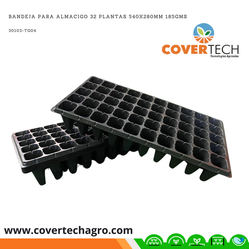 [30103-TG04] Bandeja para almacigo 32 plantas 540x280mm 185gms PJ-XP-01