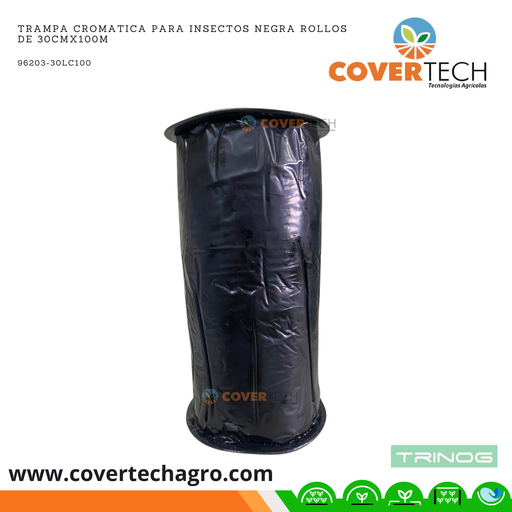 [96203-30LC100] Trampa cromatica para insectos negra rollos de 30cmx100m